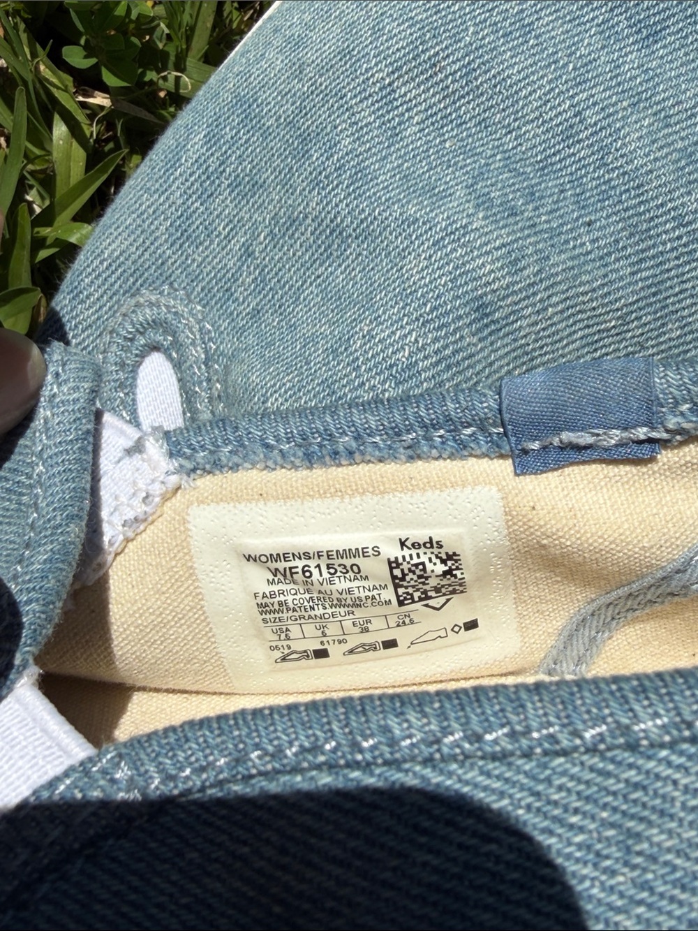 Keds Light Denim Blue Slip-On Sneakers - Picture 5 of 6
